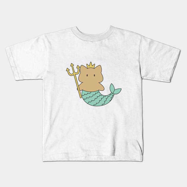 Aquarius Cat Zodiac Sign Kids T-Shirt by artdorable